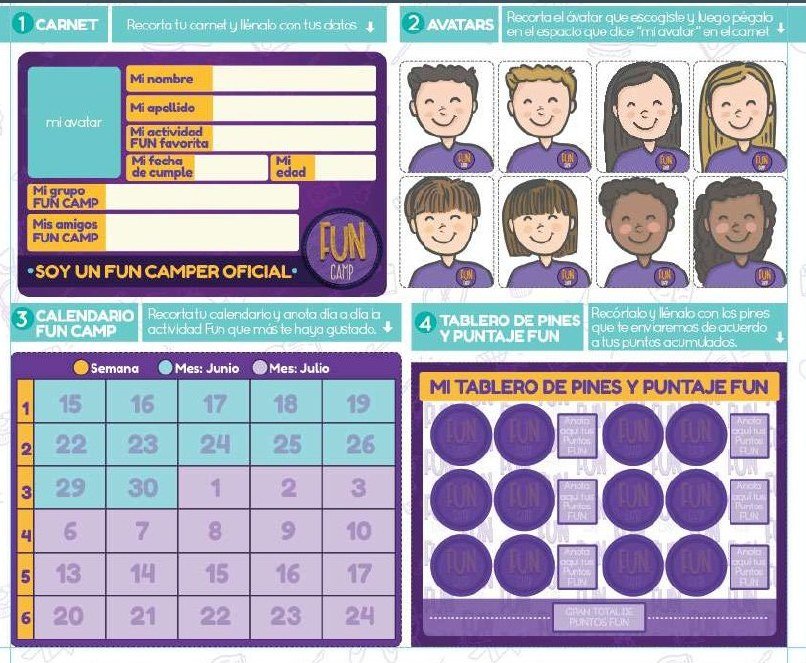 Fun Camp: kit and icon set Fun Camp: kit and icon set